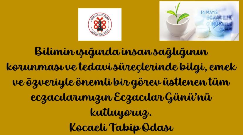 ECZACILIK GÜNÜ KUTLU OLSUN