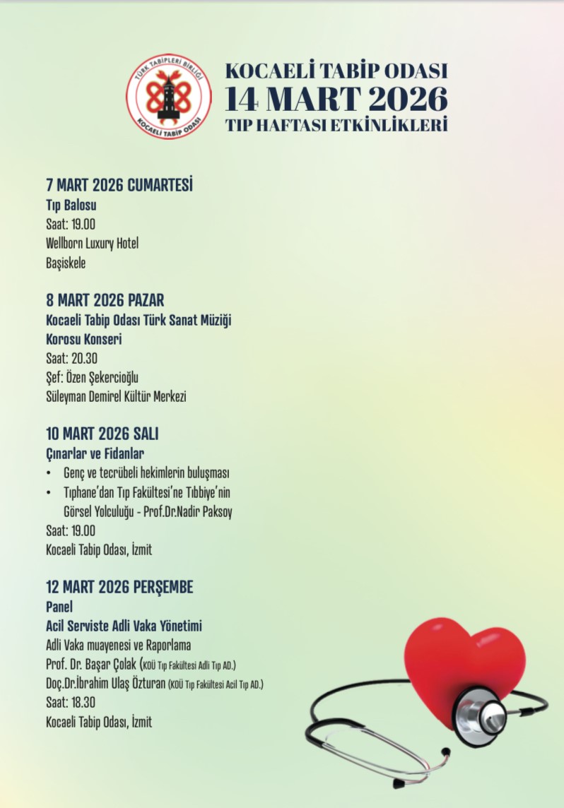 14 MART 2026 TIP HAFTASI ETKİNLİKLERİ